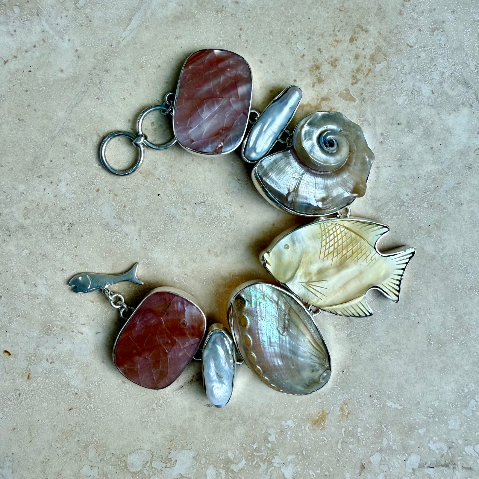 Seashell and fish Bracelet
