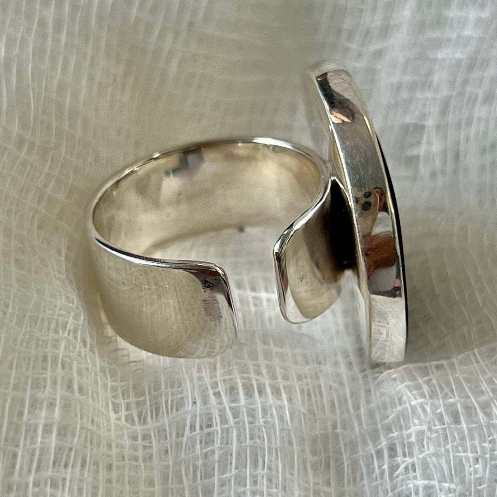 Mother of Pearl Full Moon Ring