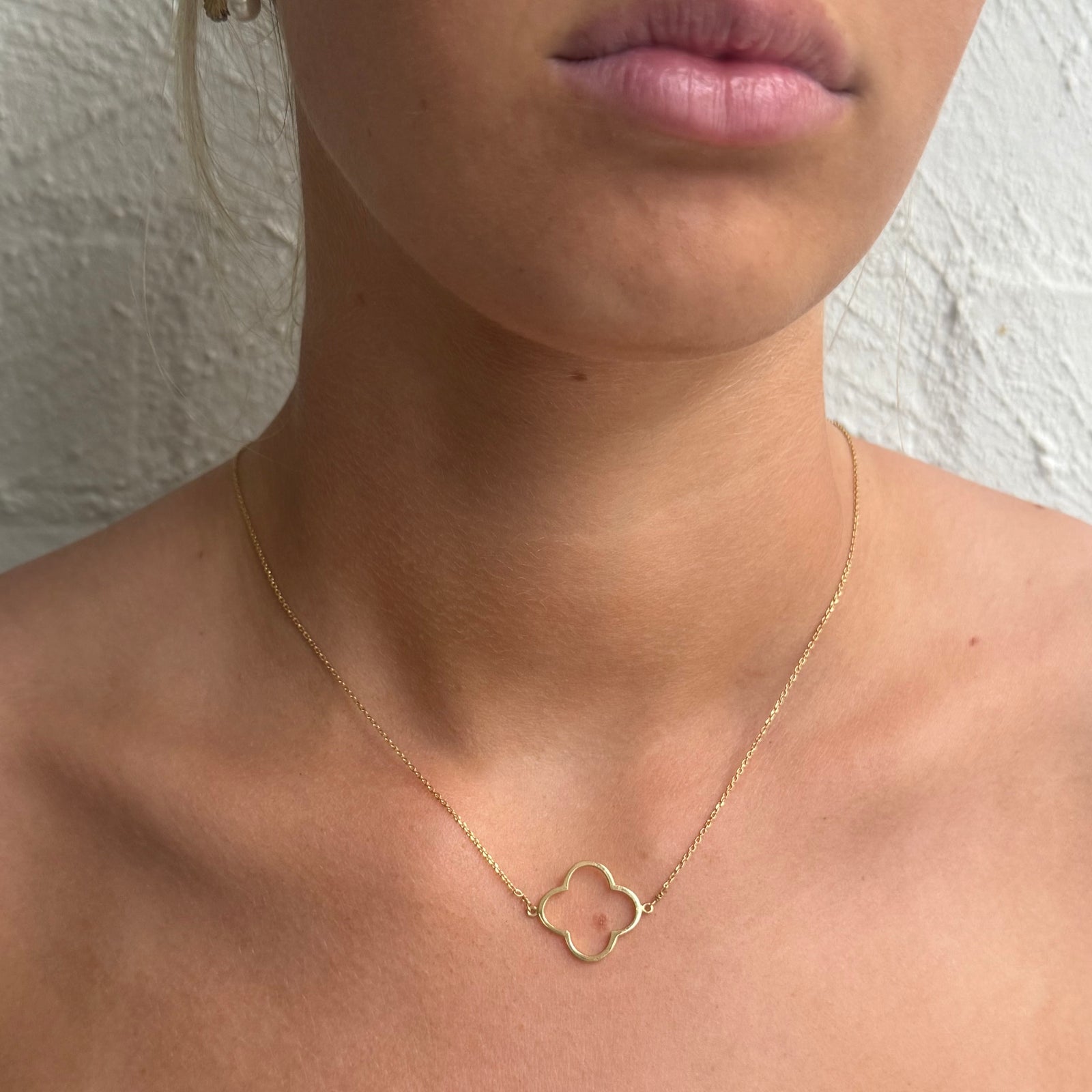 Four Leaf Clover - silver and gold