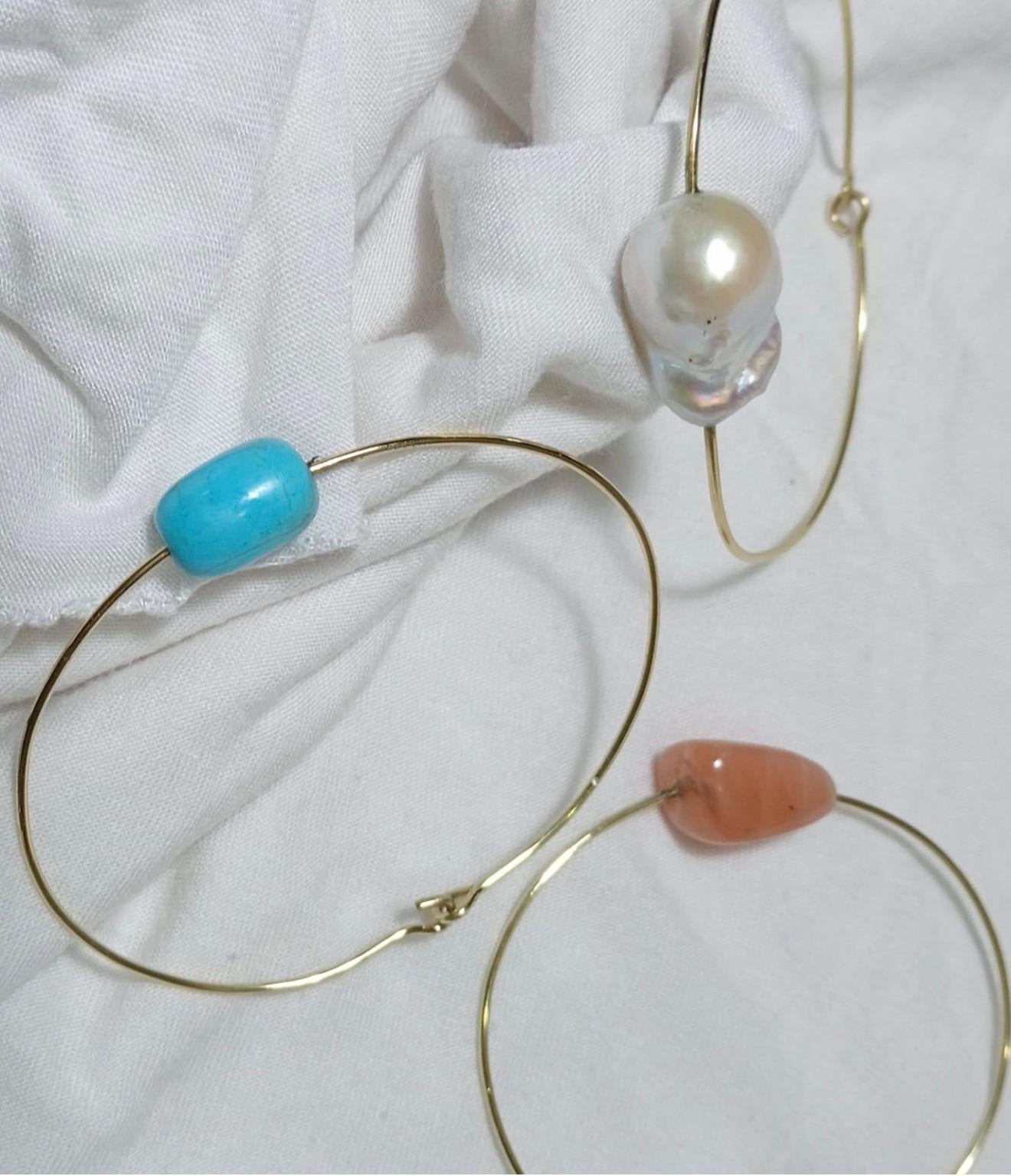 Gold Brass & Precious stone bangle