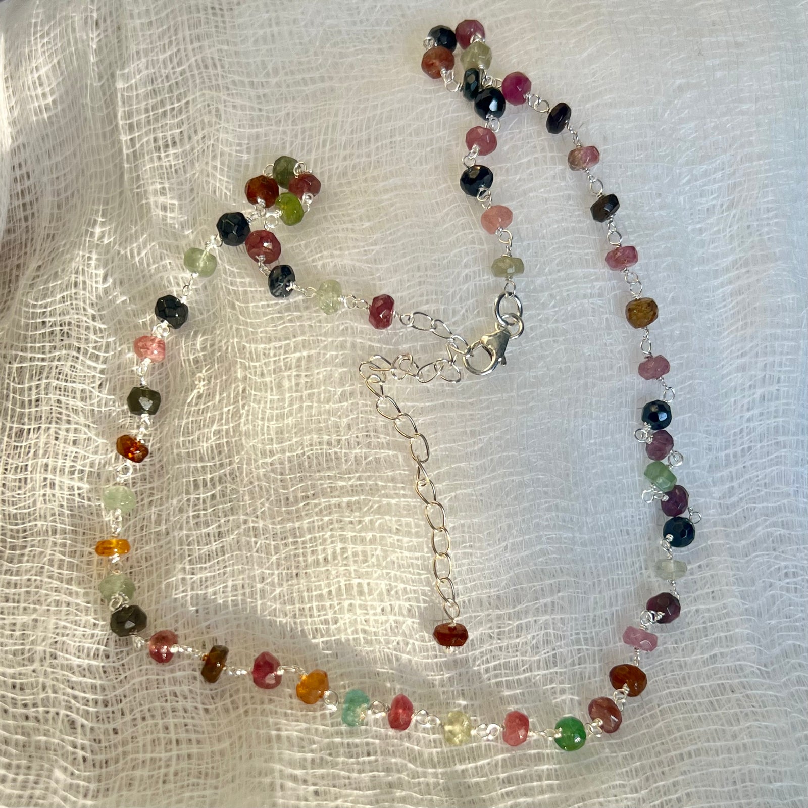 Tourmaline Silver Necklace