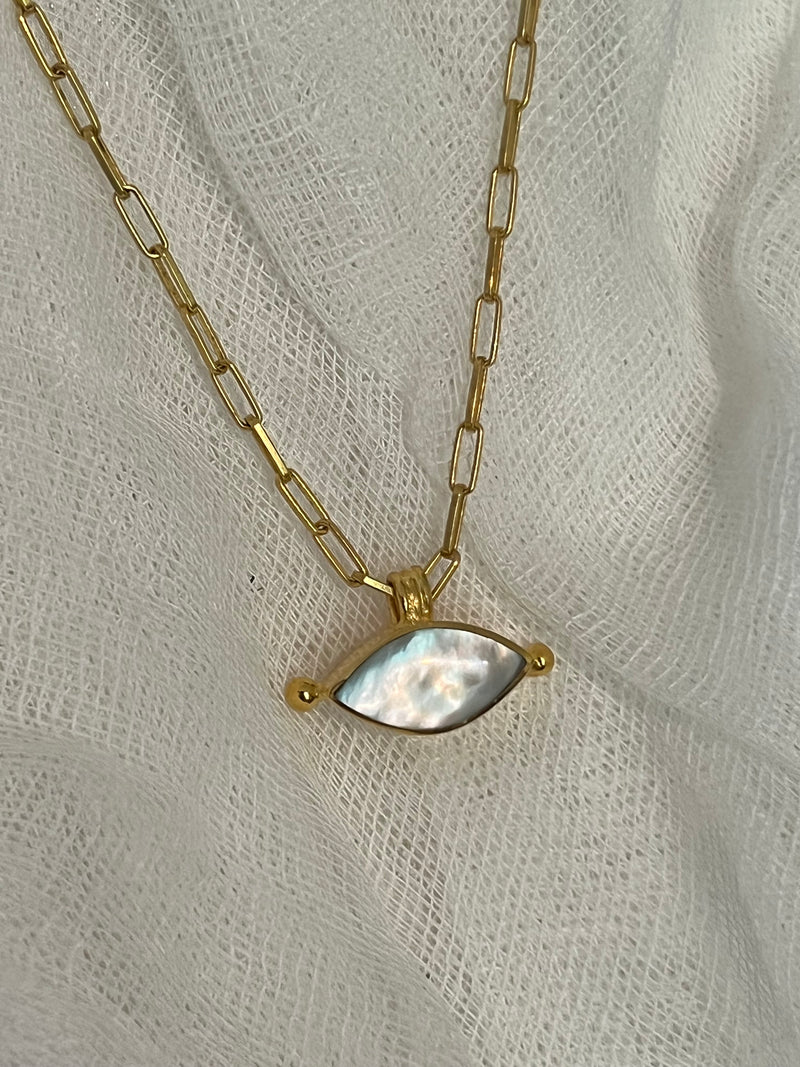 Mother of Pearl Marquise Necklace