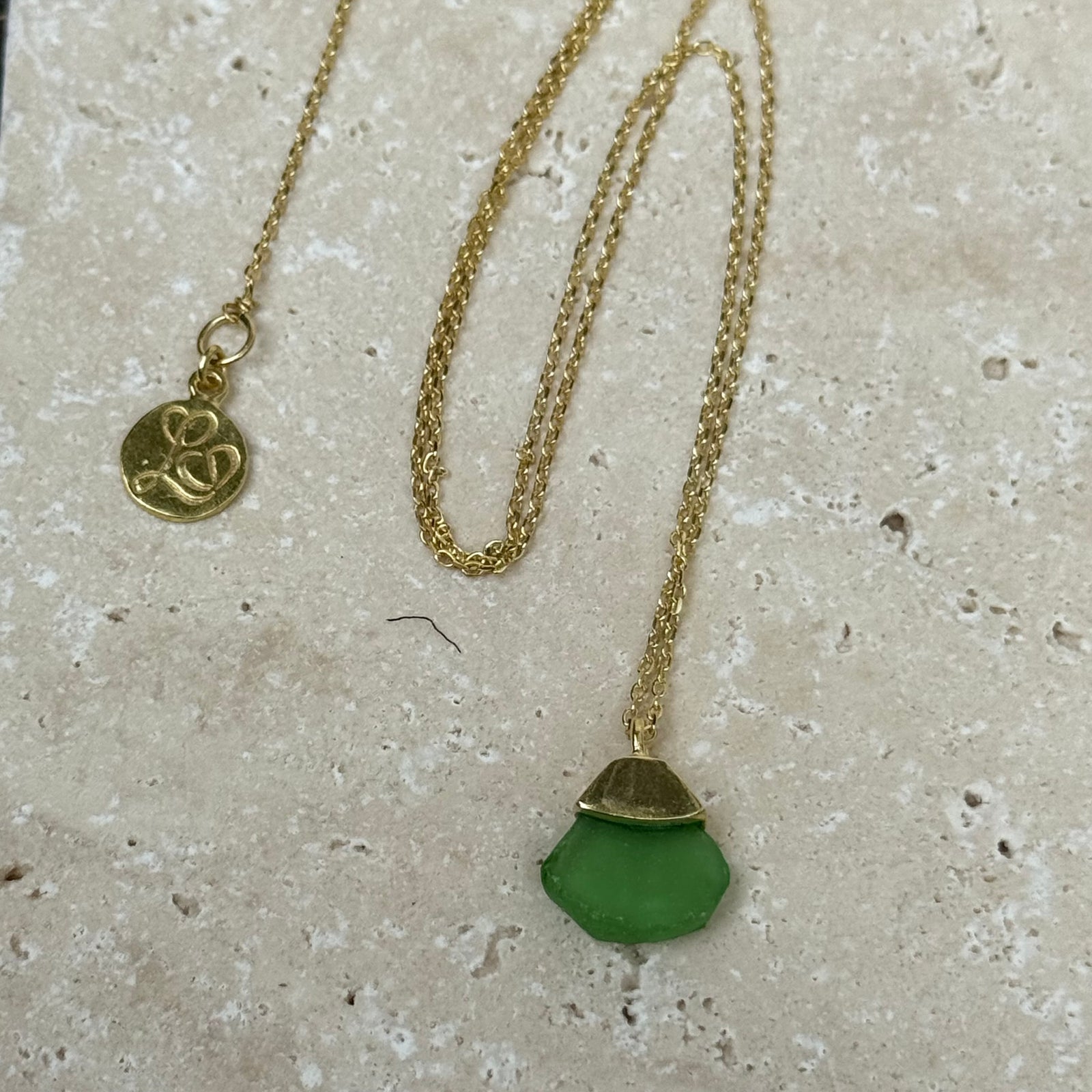 Fine Seaglass Silver Necklace