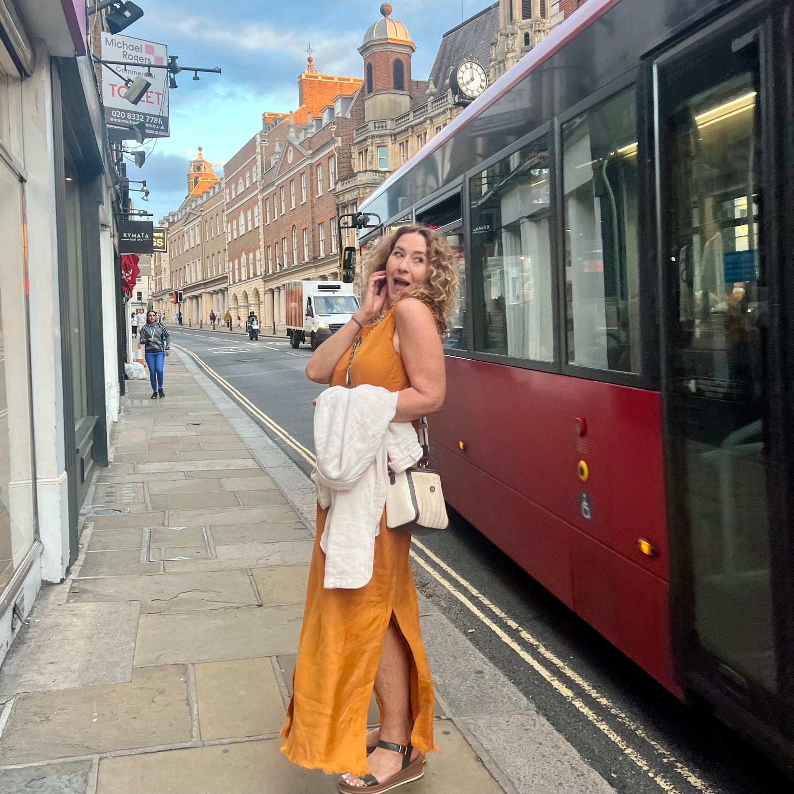 Sleeveless Raw Edged Linen Dress