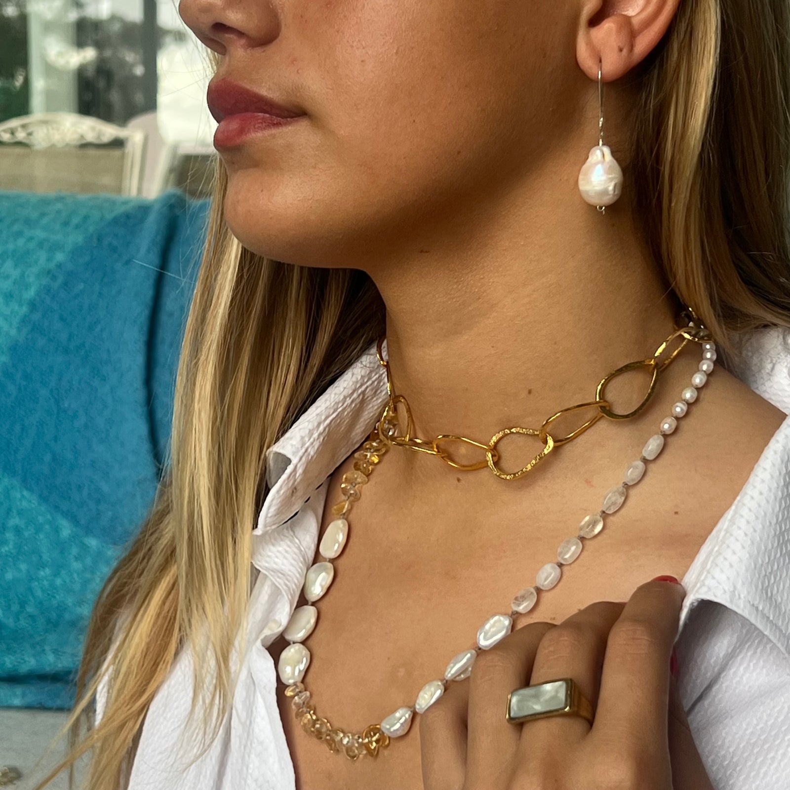 Baroque Pearl Earrings