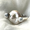 Statement Solitaire Pearl Ring