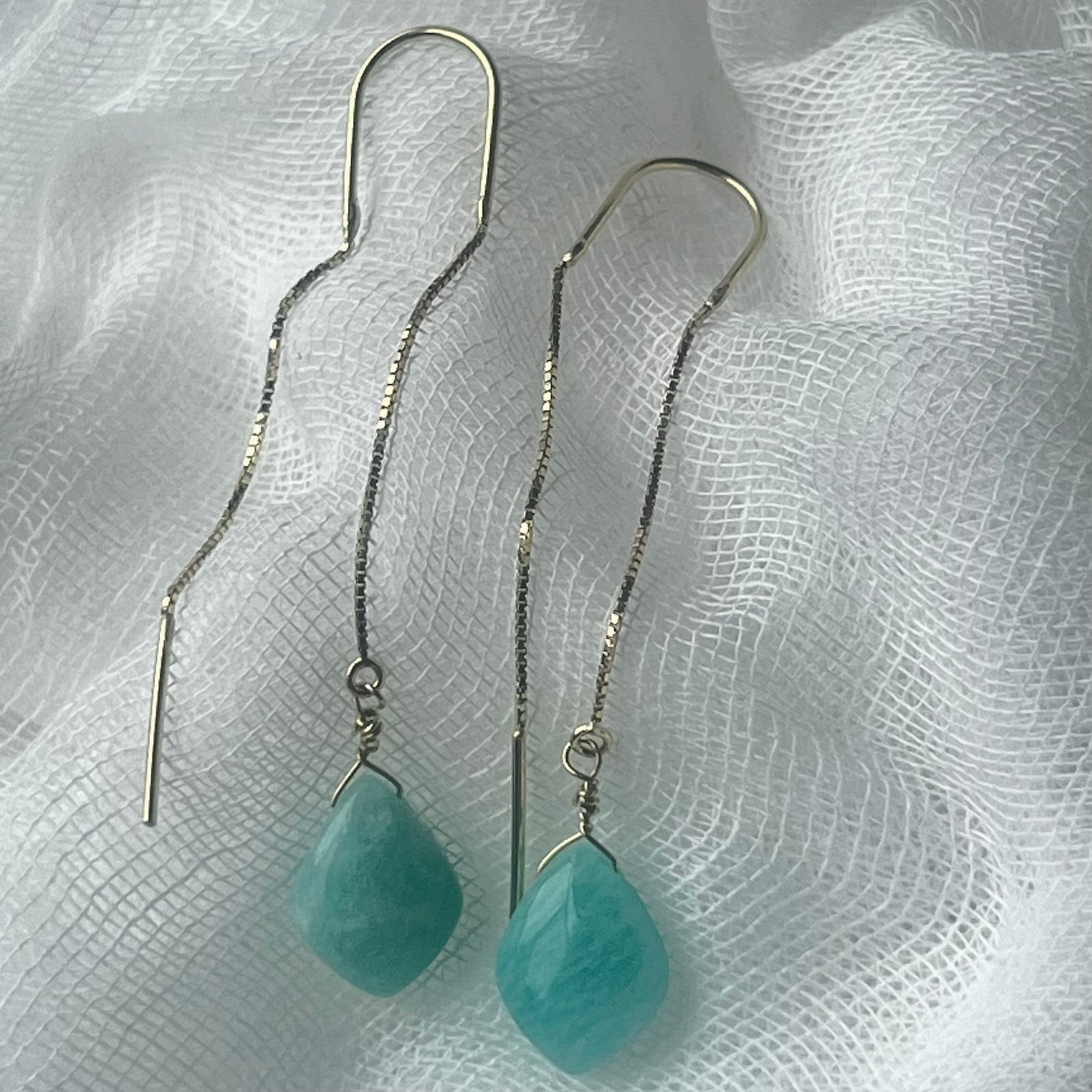 Amazonite Thread Earrings