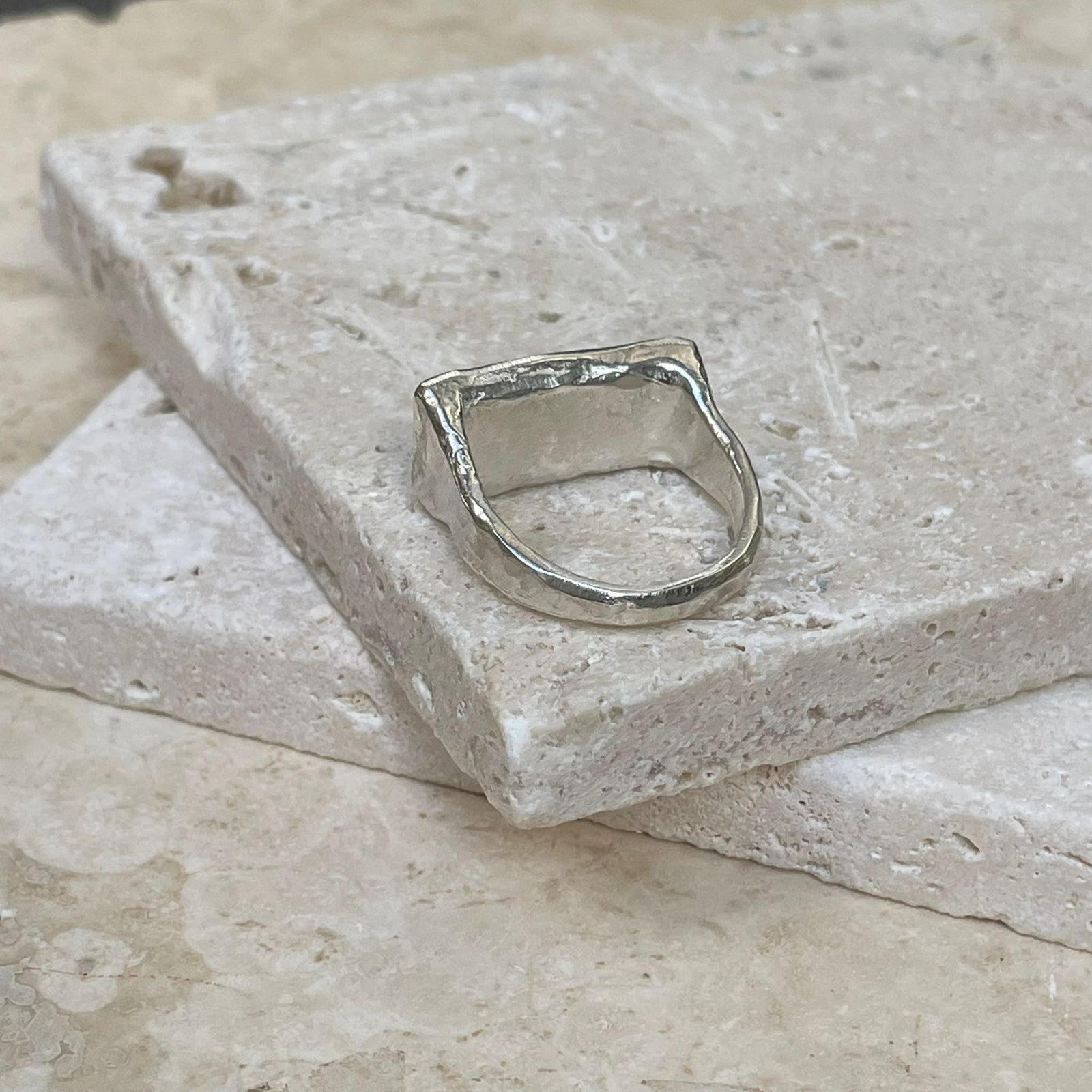 PIANA - UNISEX SIGNET RING IN SILVER OR GOLD