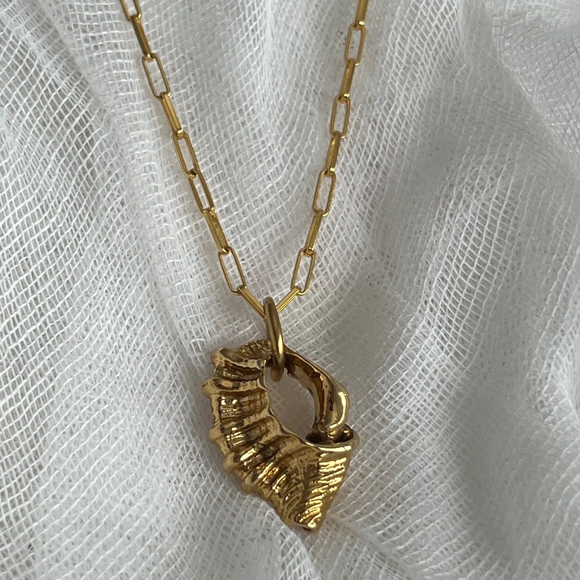 Heart of the Shell Gold Necklace
