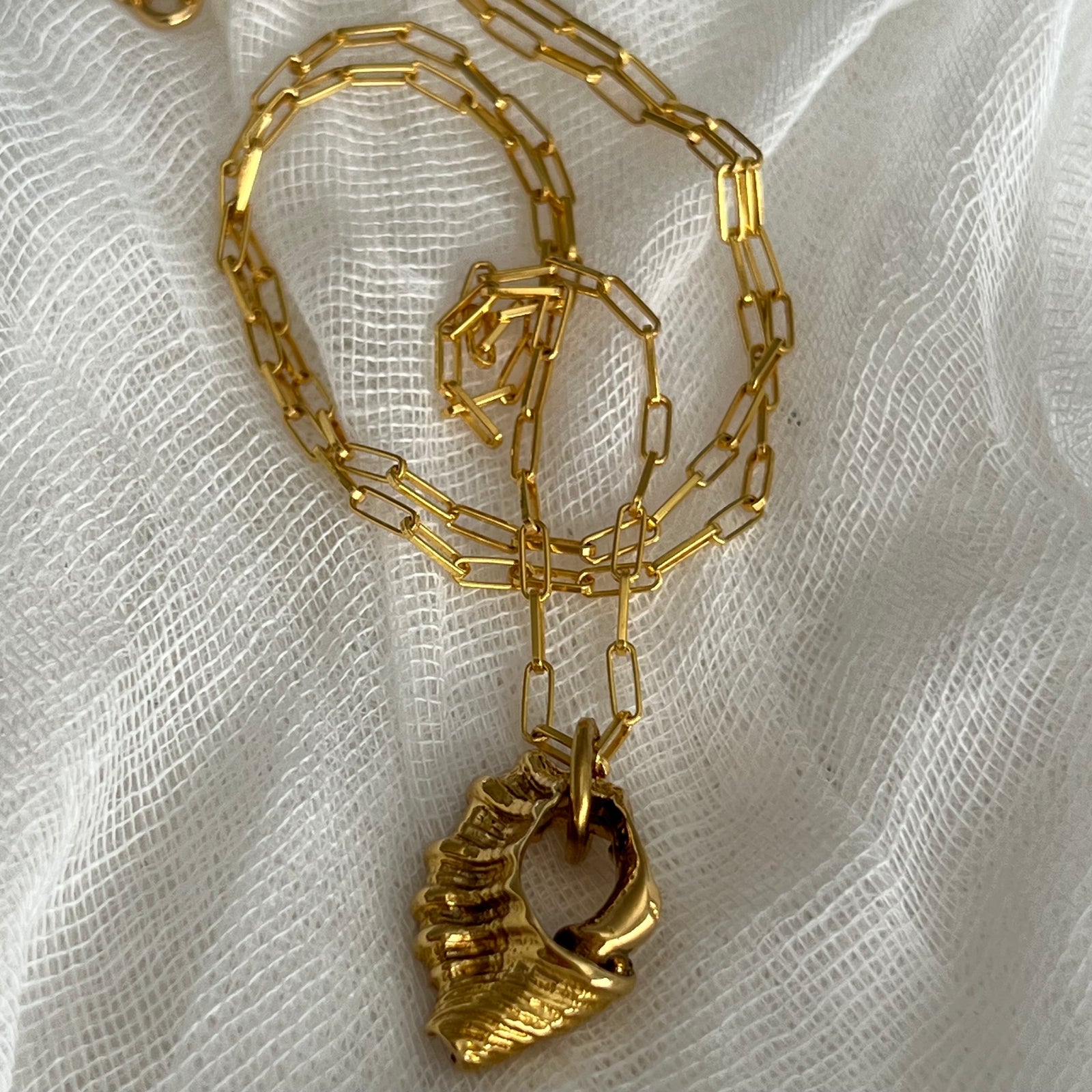 Heart of the Shell Gold Necklace