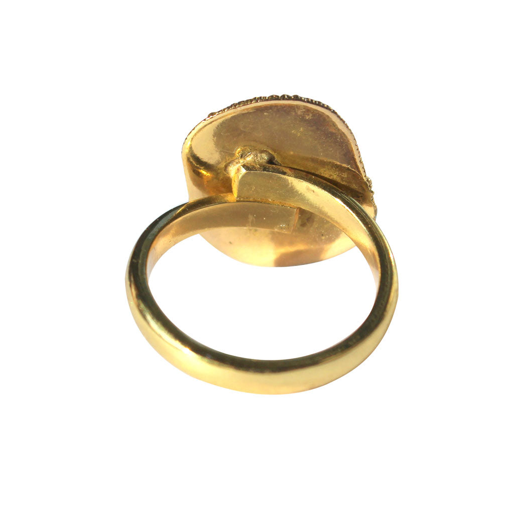 Sea Urchin Adjustable Ring in Silver and Gold