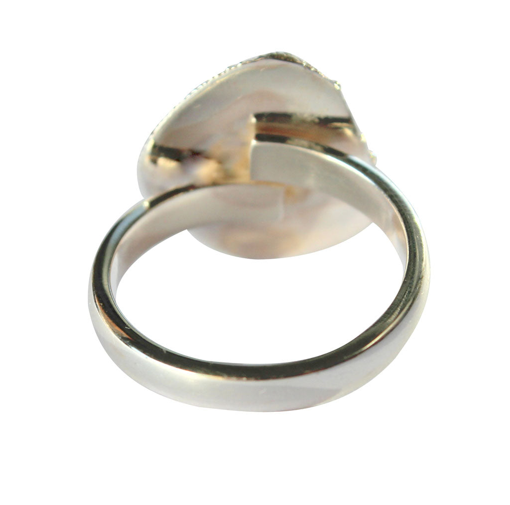 Sea Urchin Adjustable Ring in Silver and Gold