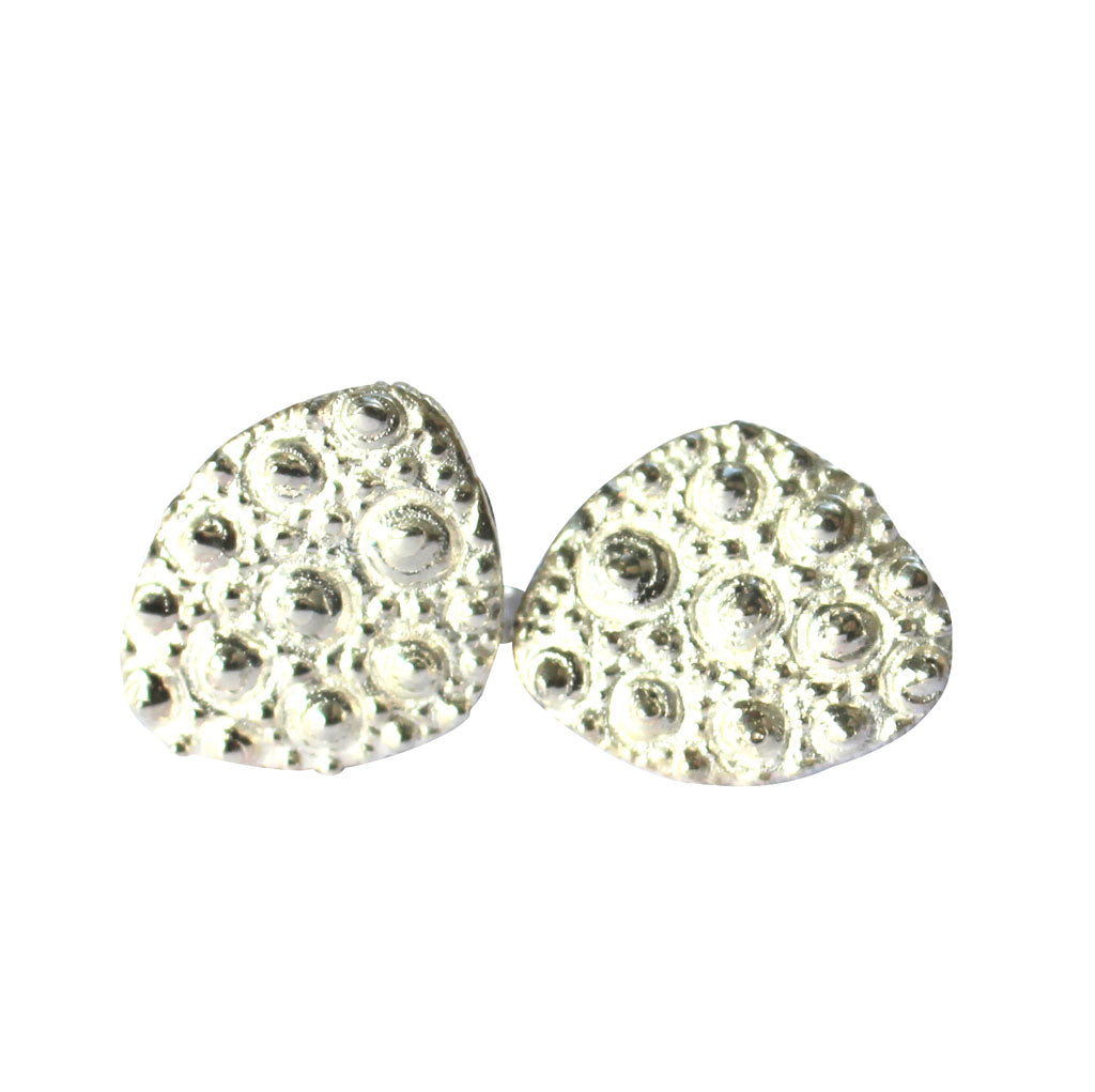 Sea Urchin Stud Earrings in Silver or Gold