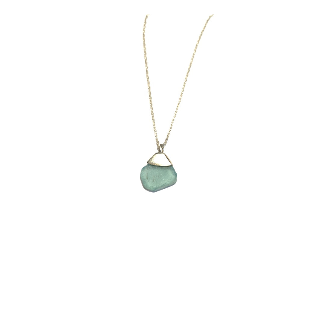Fine Seaglass Silver Necklace