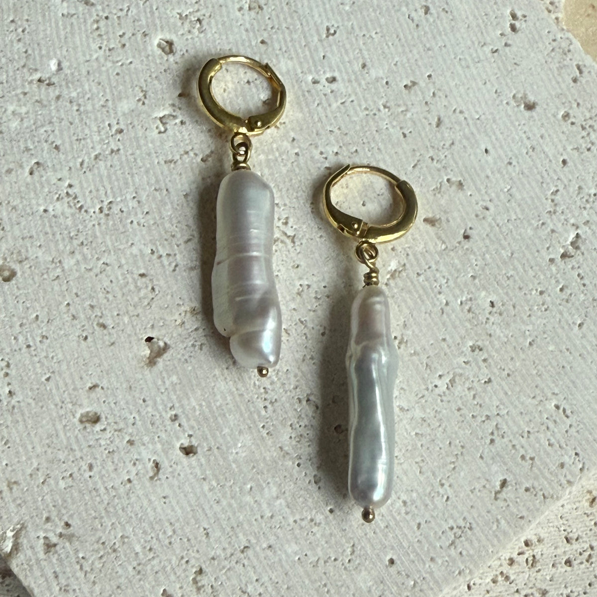Keshi Pearl Drop Earrings
