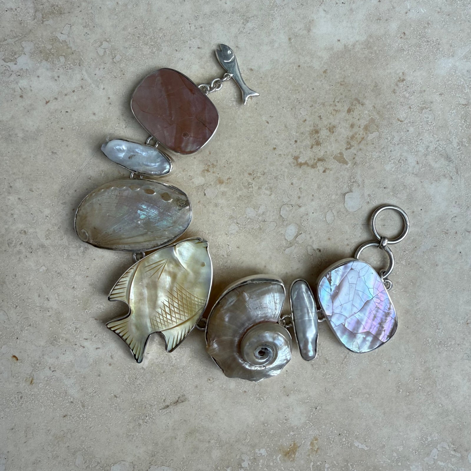 Seashell and fish Bracelet