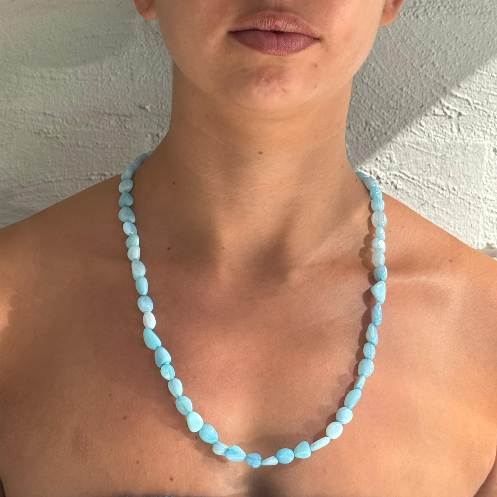 Peruvian Opal Necklace with Magnetic Clasp