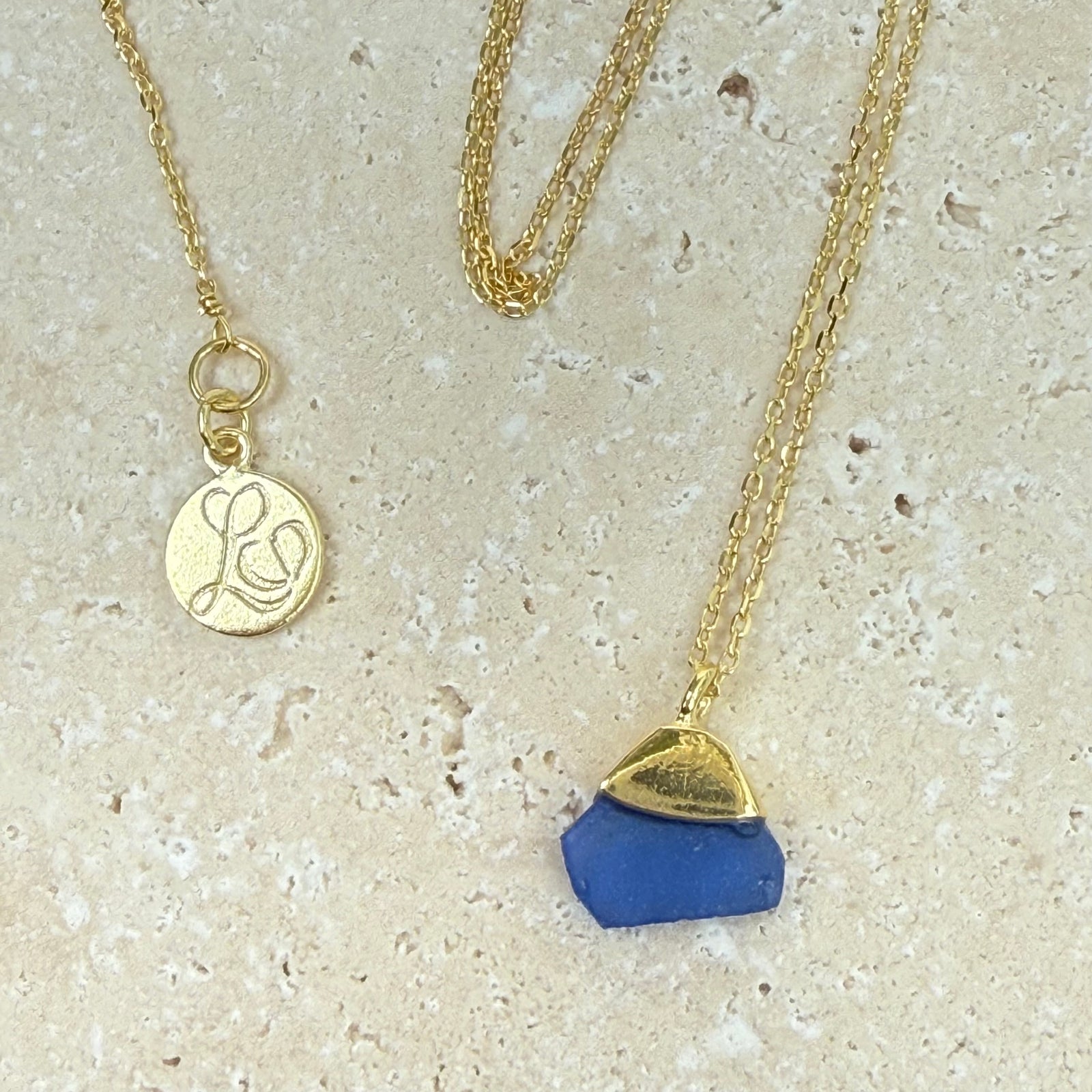 Fine Seaglass Silver Necklace