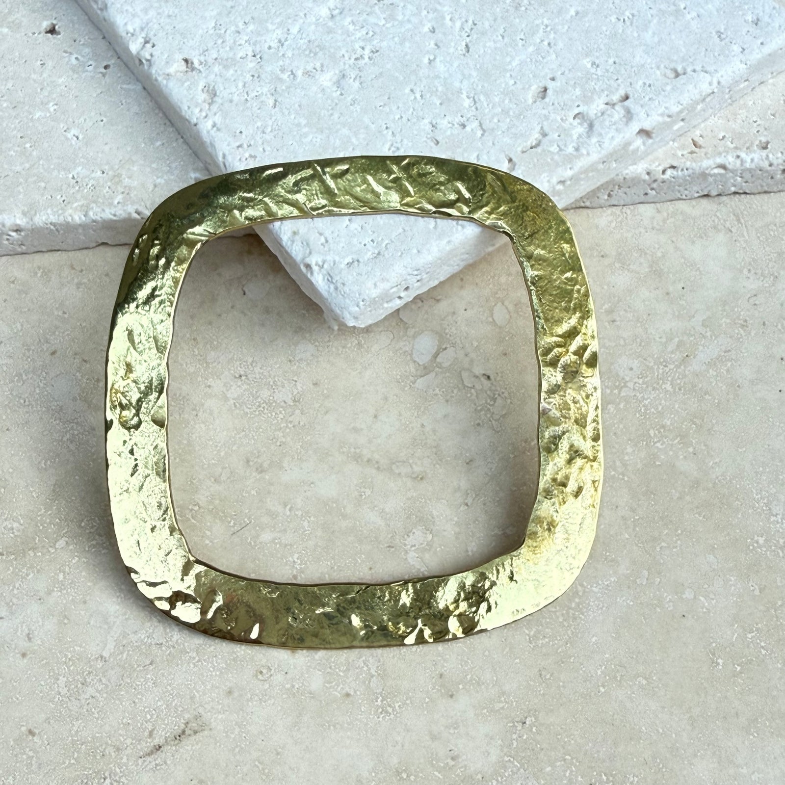 Gold Hammer Bangle