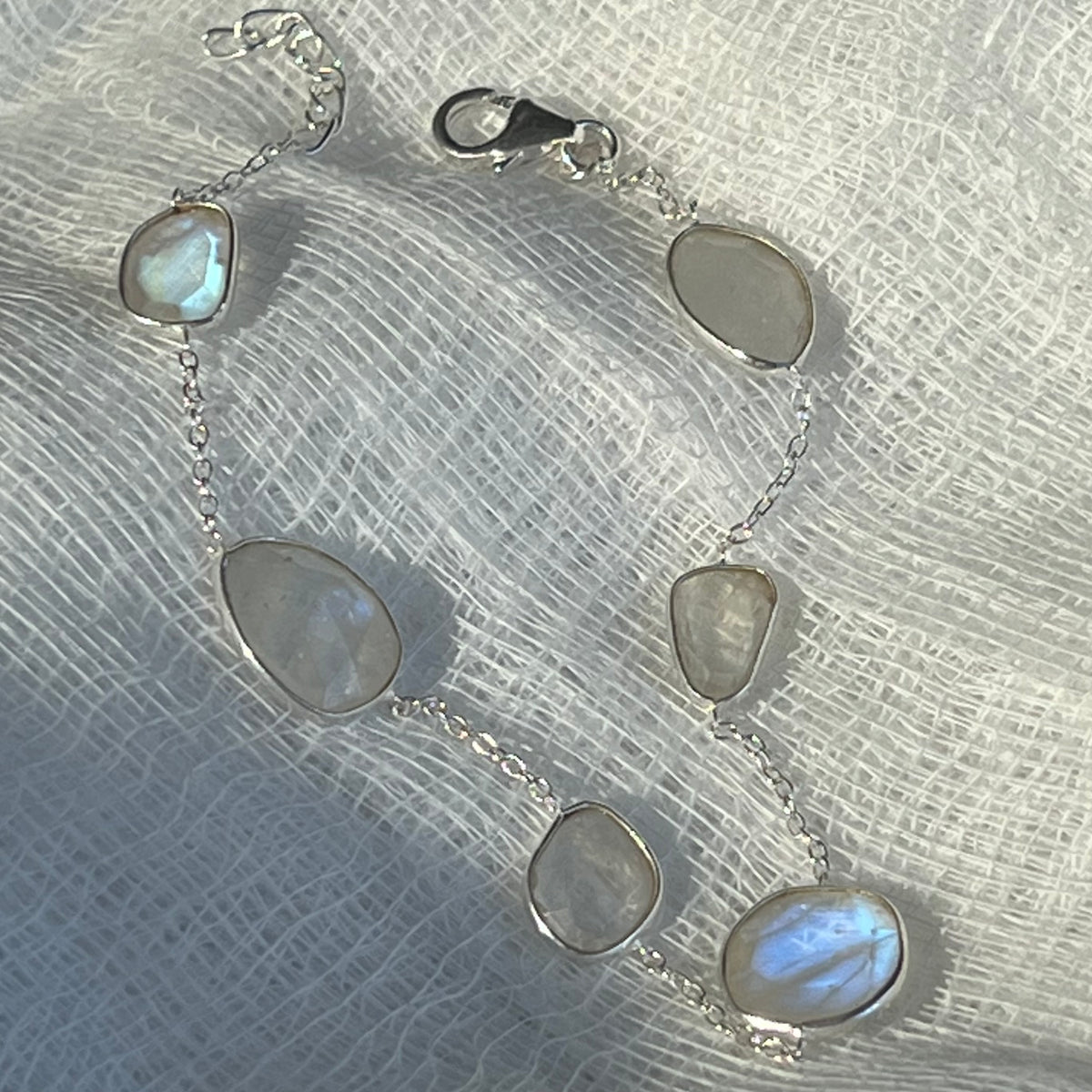 Moonstone Silver Bracelet