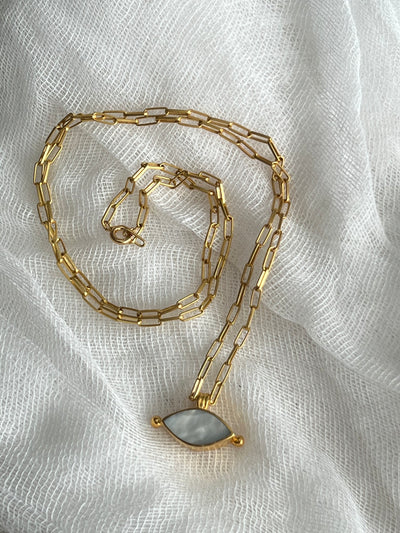 Mother of Pearl Marquise Necklace