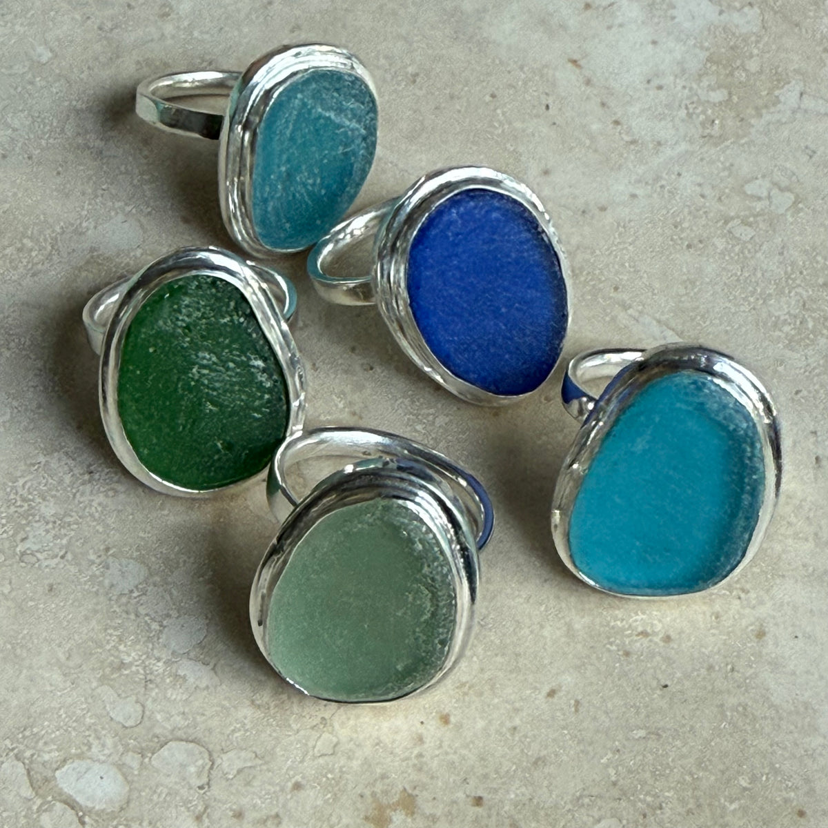 Boudi - Seaglass Adjustable Ring