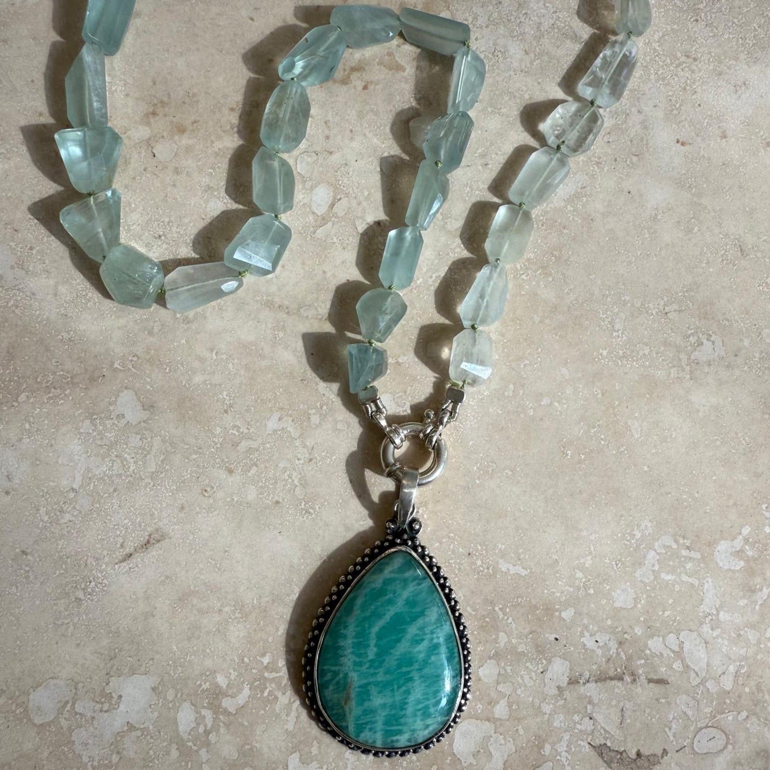 Amazonite and Aquamarine Necklace