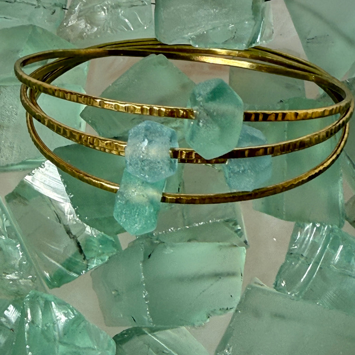 bangles- recycled glass