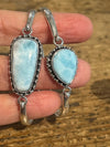 Larimar Silver Bangle