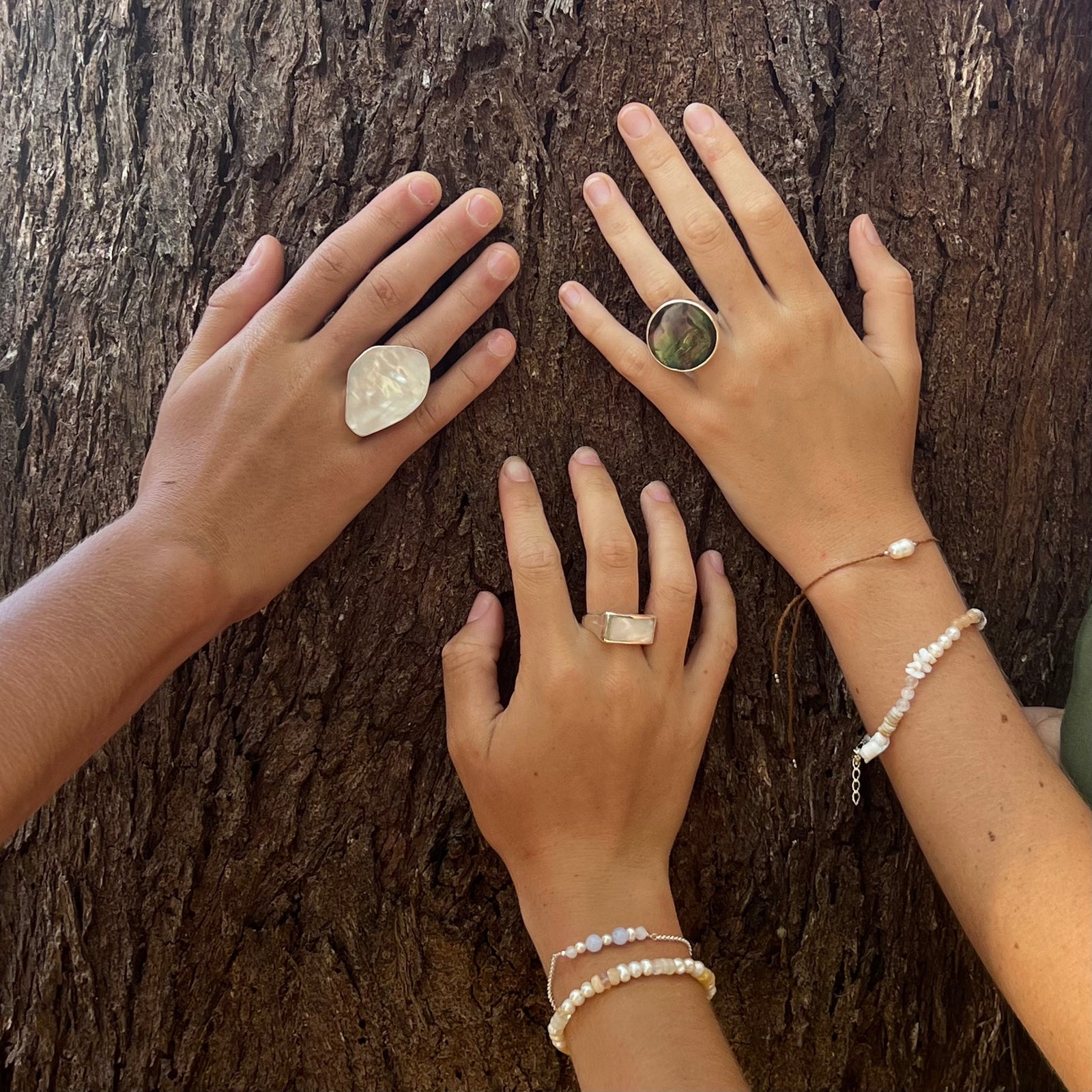 Black Nautilus adjustable Ring