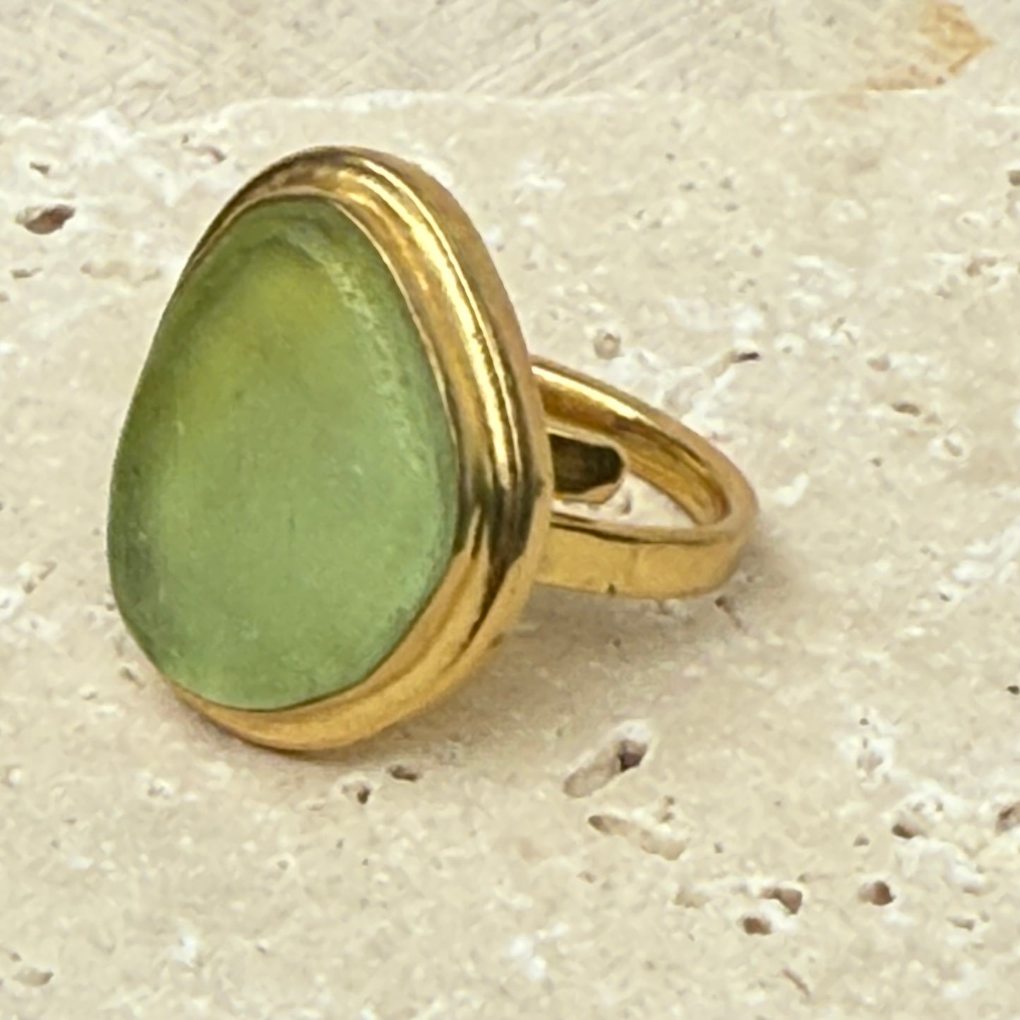 Seaglass Adjustable Ring