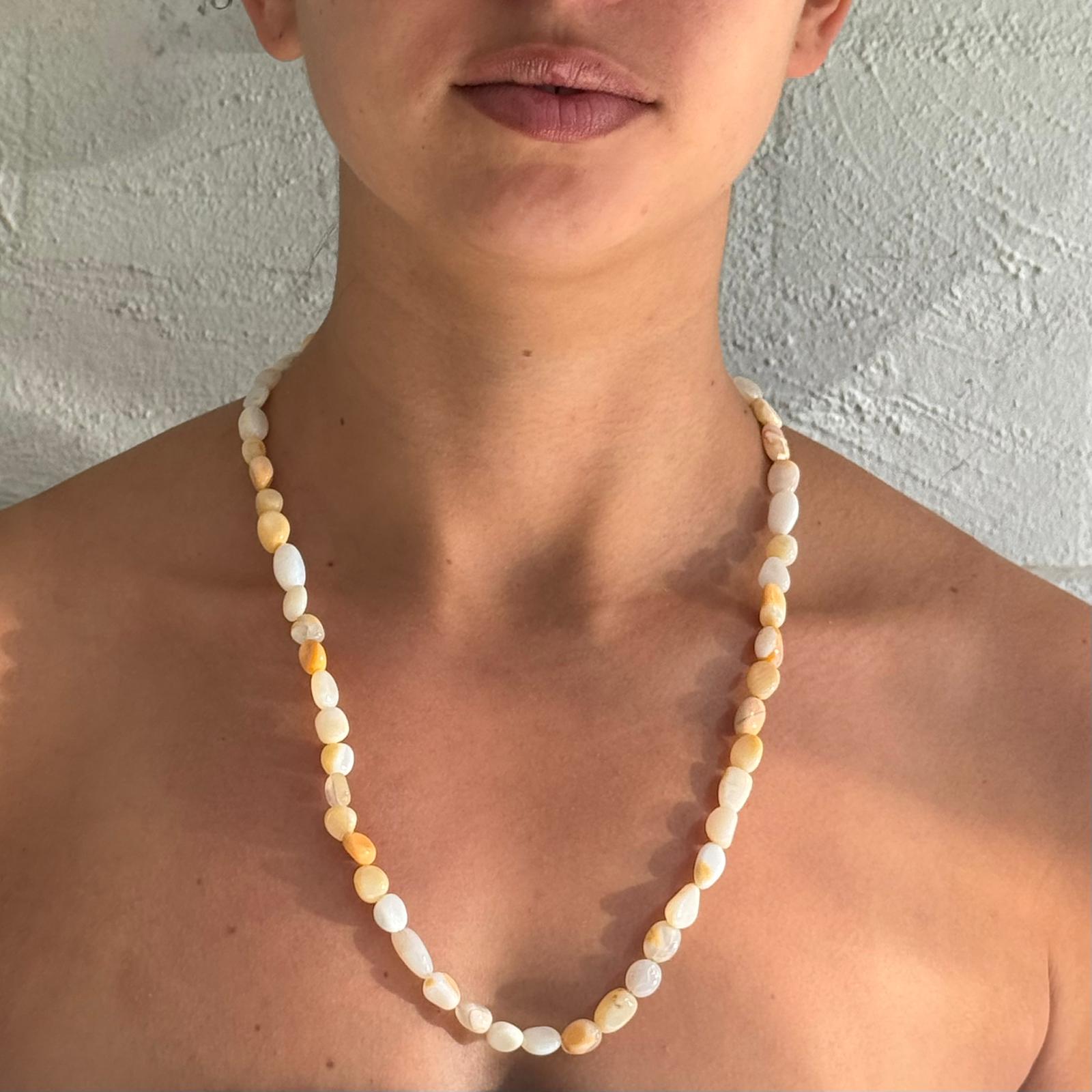 Peruvian Opal Necklace with Magnetic Clasp