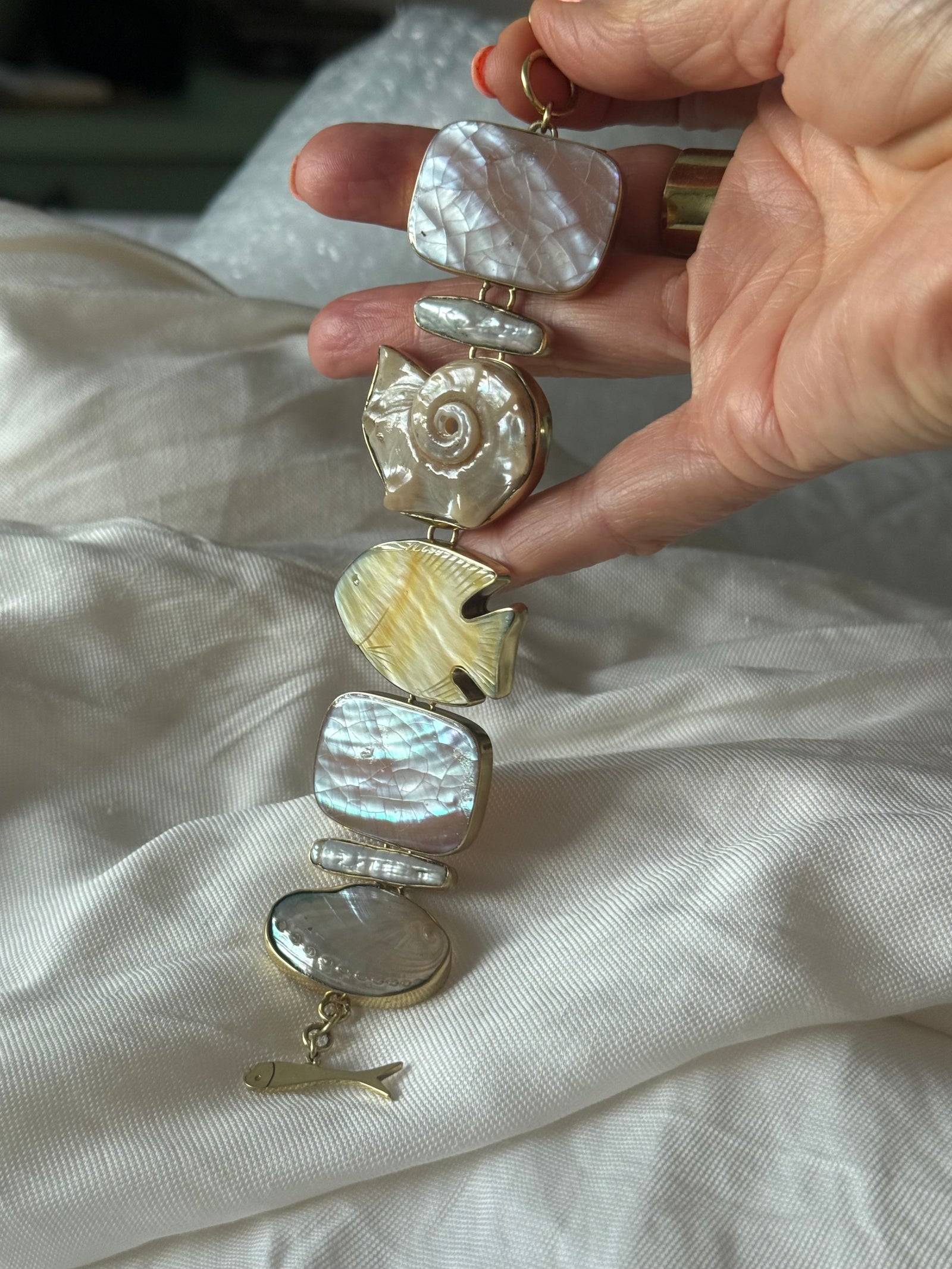 Seashell and fish Bracelet