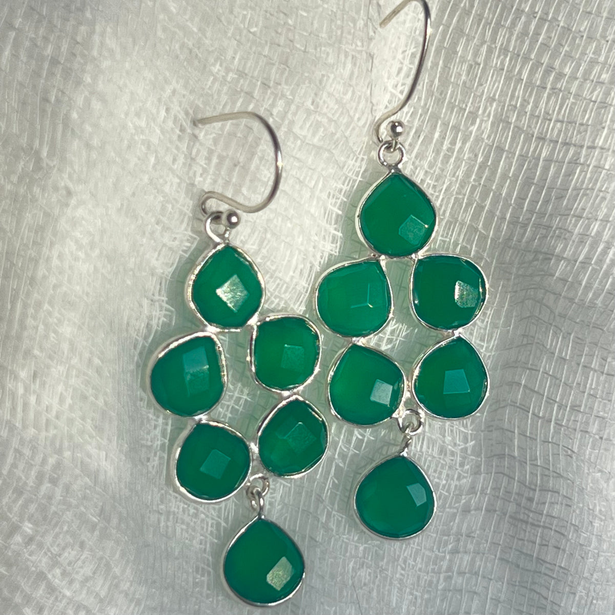 Green Agate Earrings