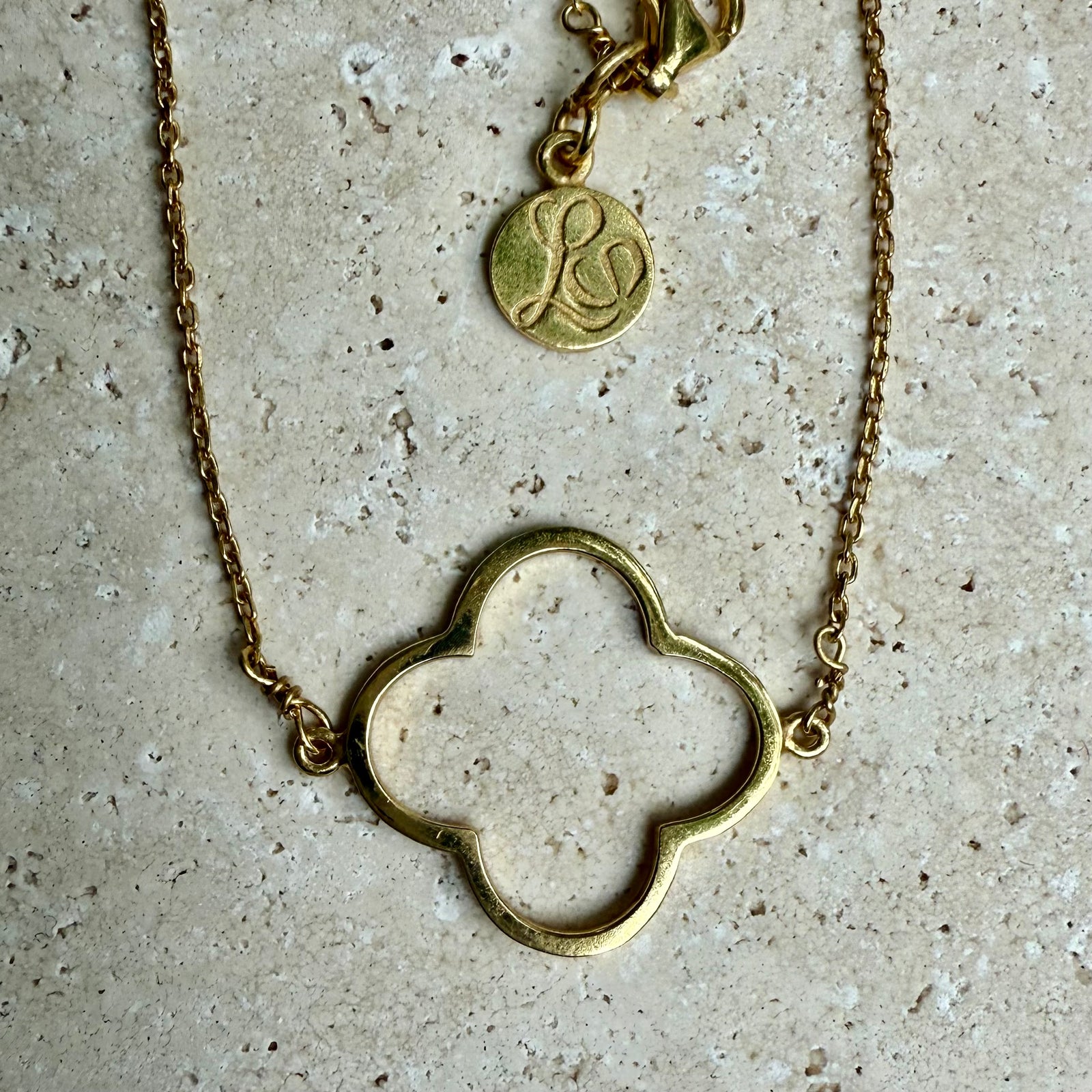 Four Leaf Clover - silver and gold