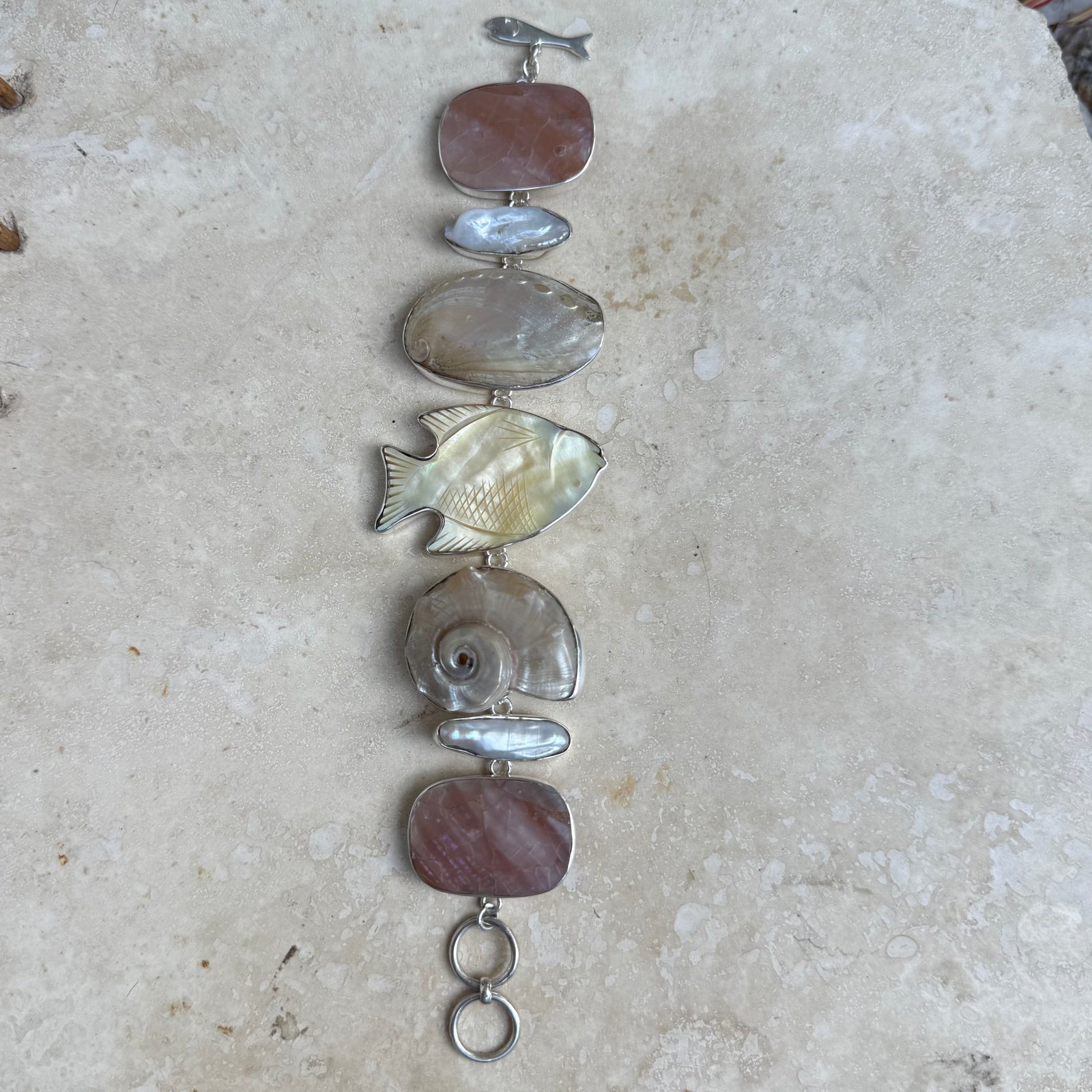 Seashell and fish Bracelet