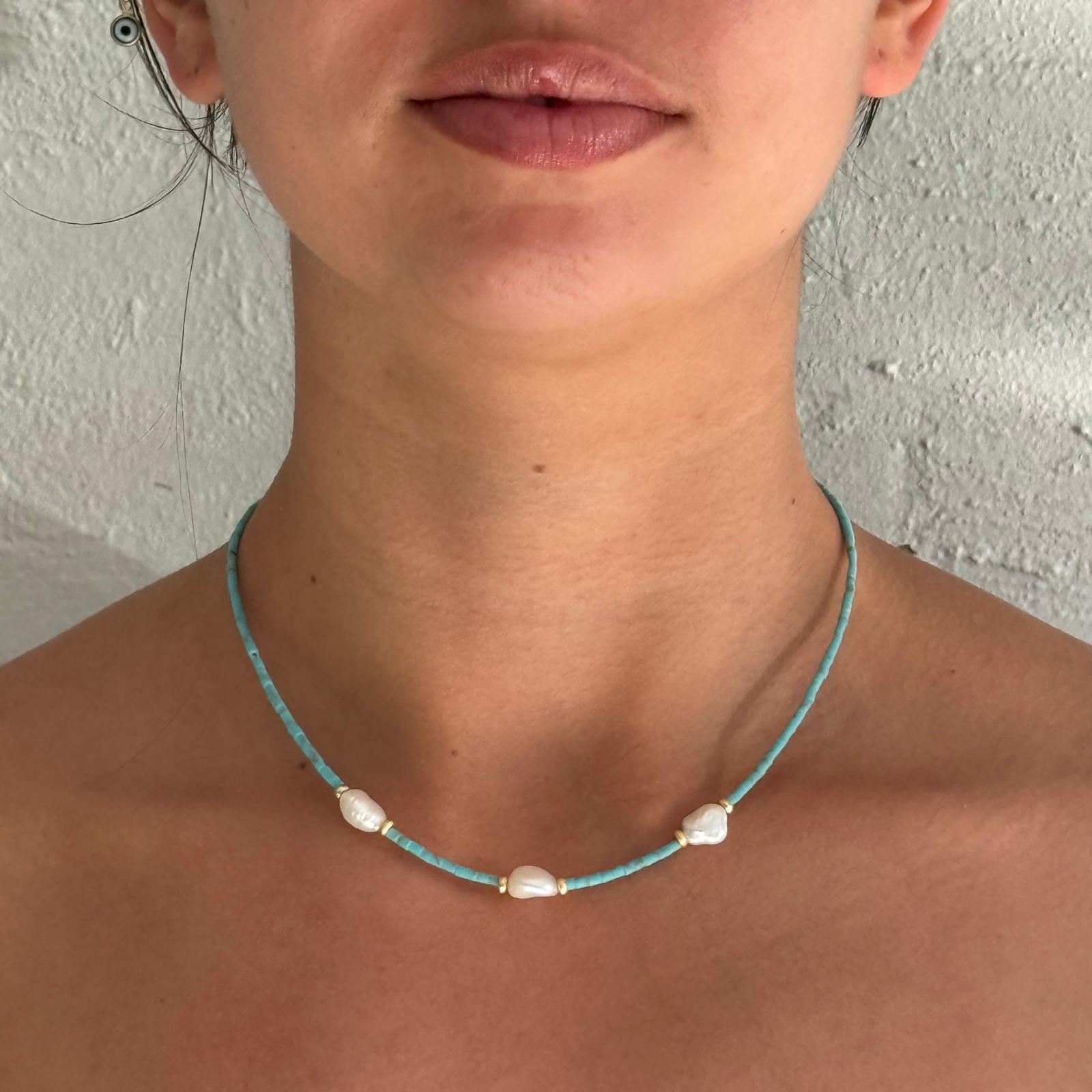 Blue Lagoon Pearl Necklace