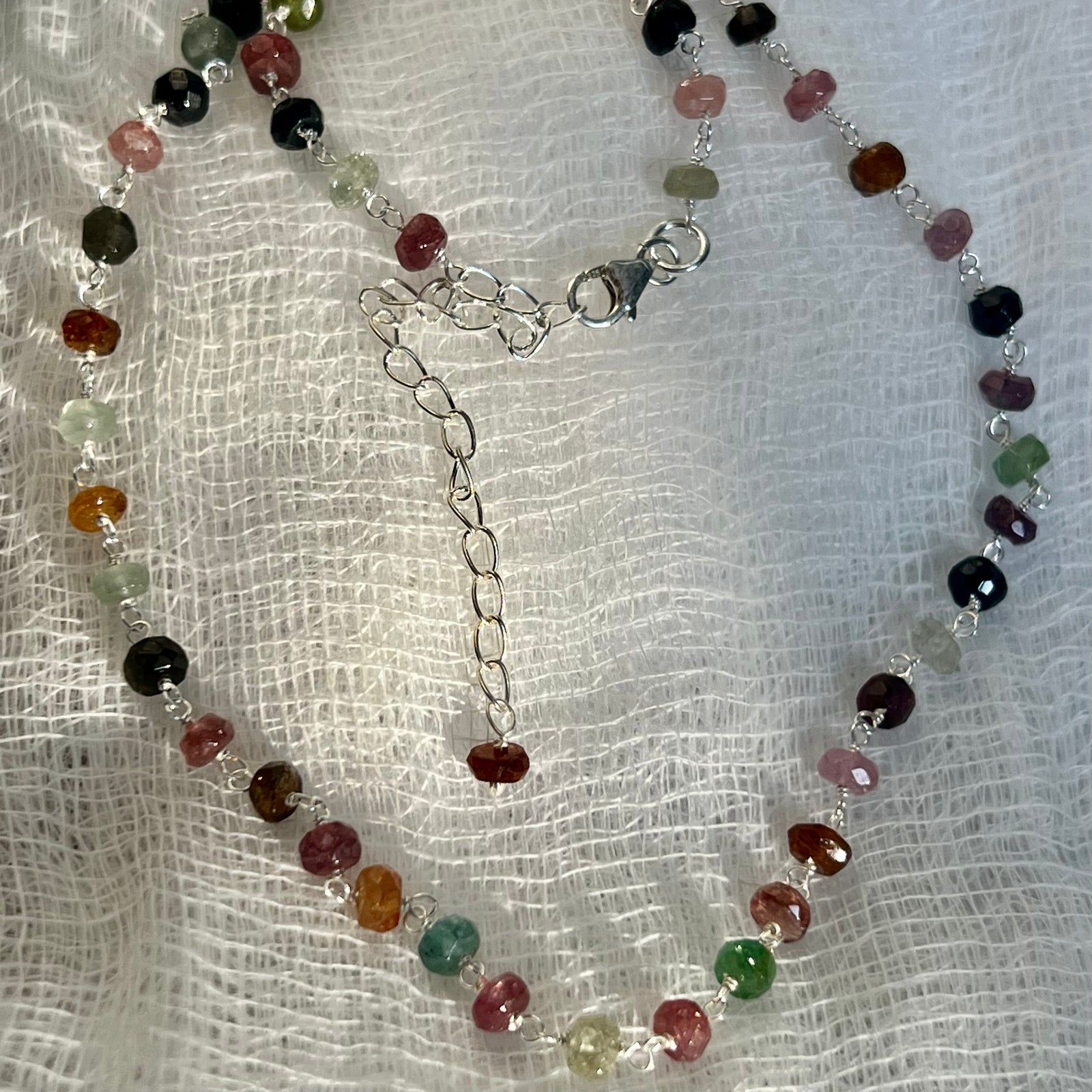 Tourmaline Silver Necklace
