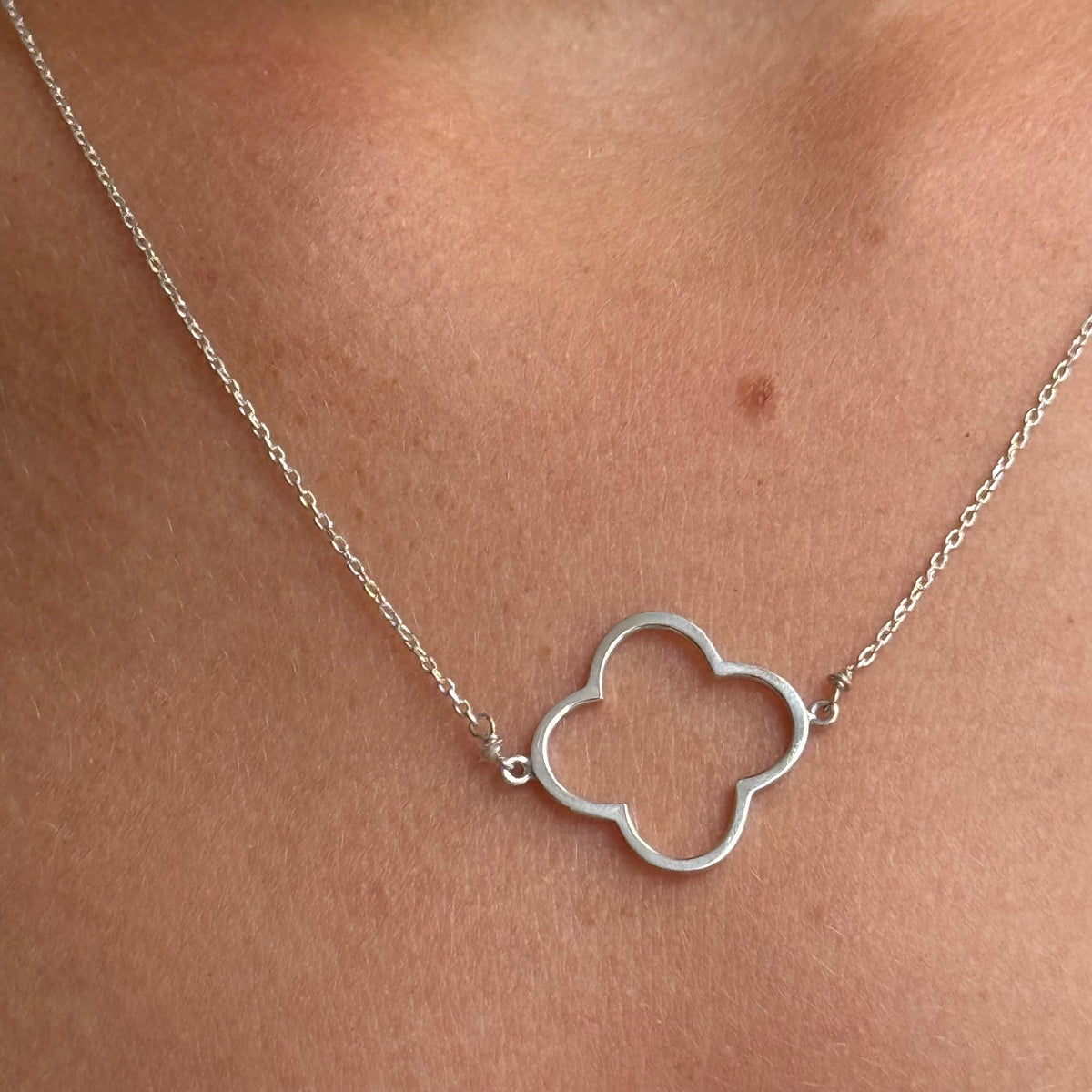 Four Leaf Clover - silver and gold