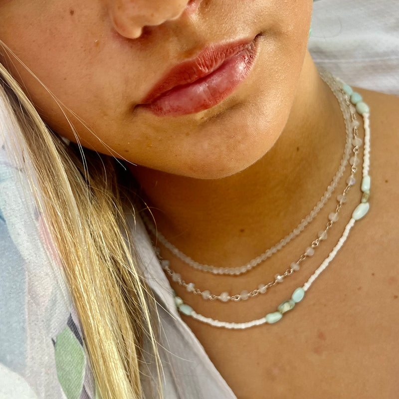 Peruvian Opal bead Necklace