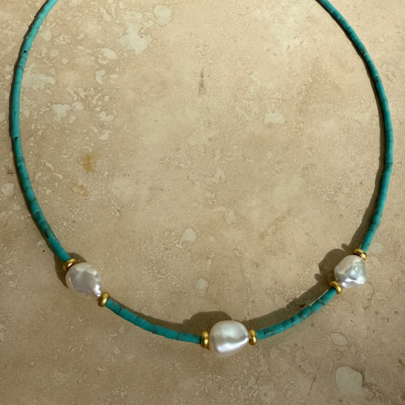 Blue Lagoon Pearl Necklace
