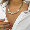 Baroque Pearl and green Pearl Necklace