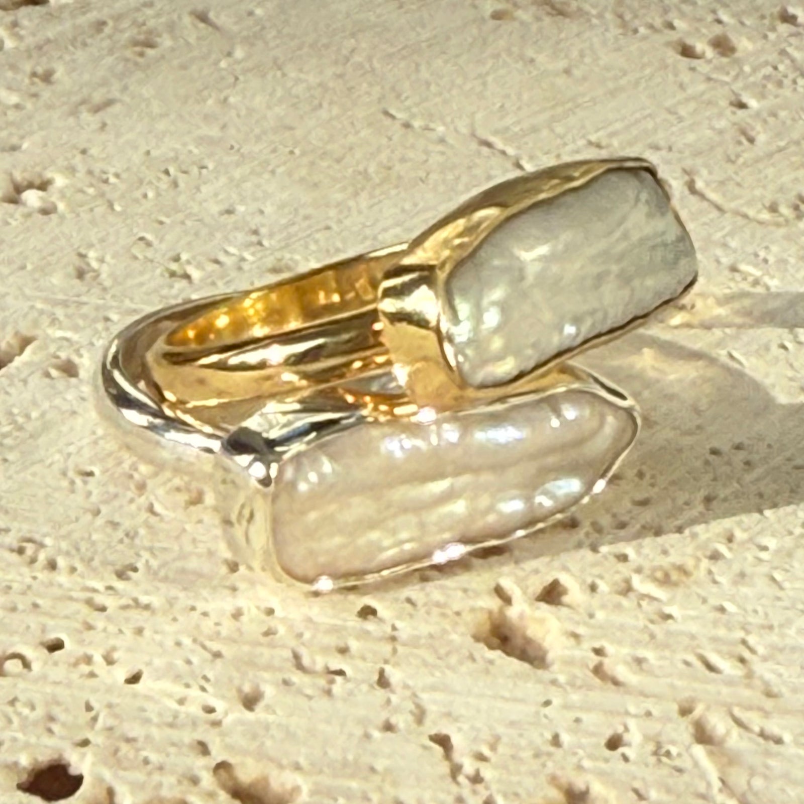 Taormina Pearl Bar Ring