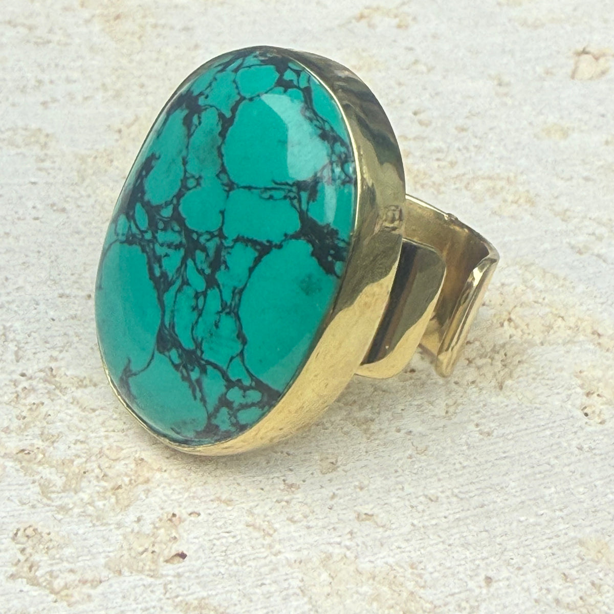 Gemstone Statement Ring (adjustable)