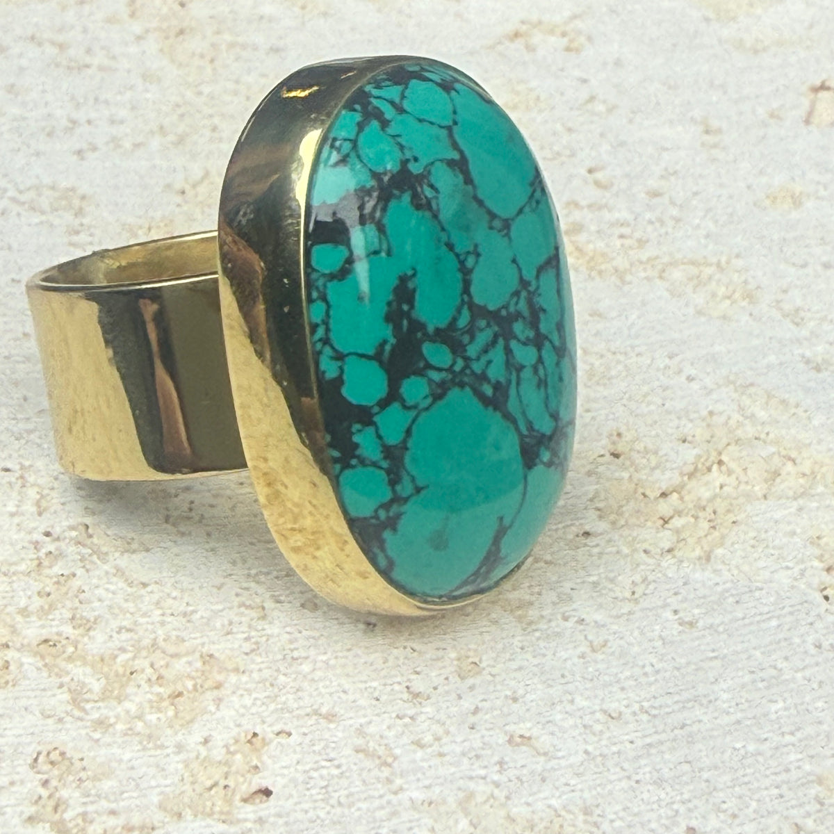 Gemstone Statement Ring (adjustable)