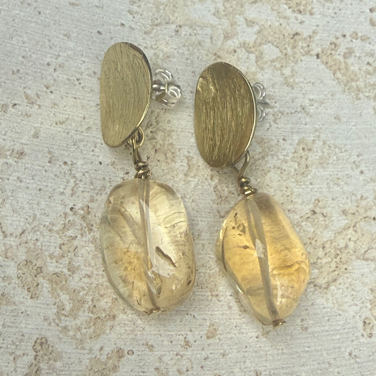 Stone Drop Earring