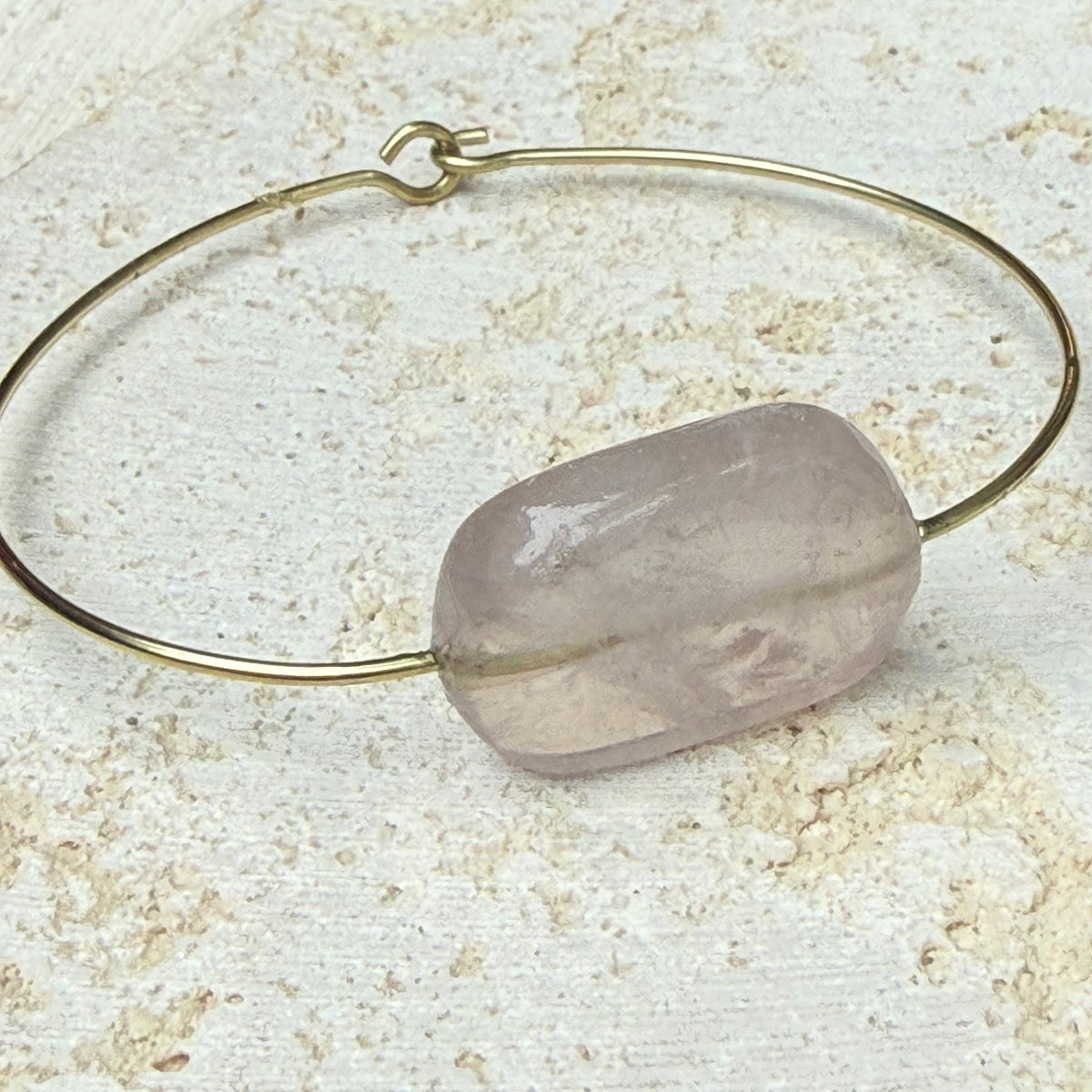 Gold Brass & Precious stone bangle