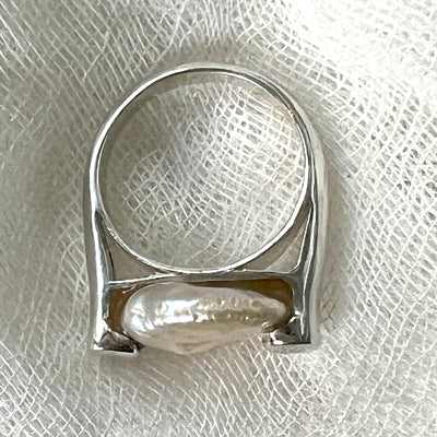 Pearl Moon Ring