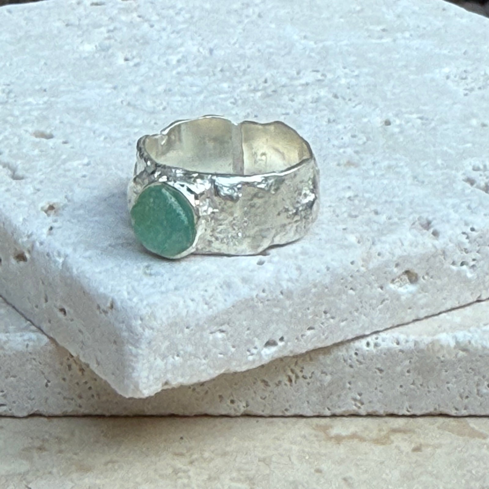 Corsica - Seaglass Ring - Single and triple