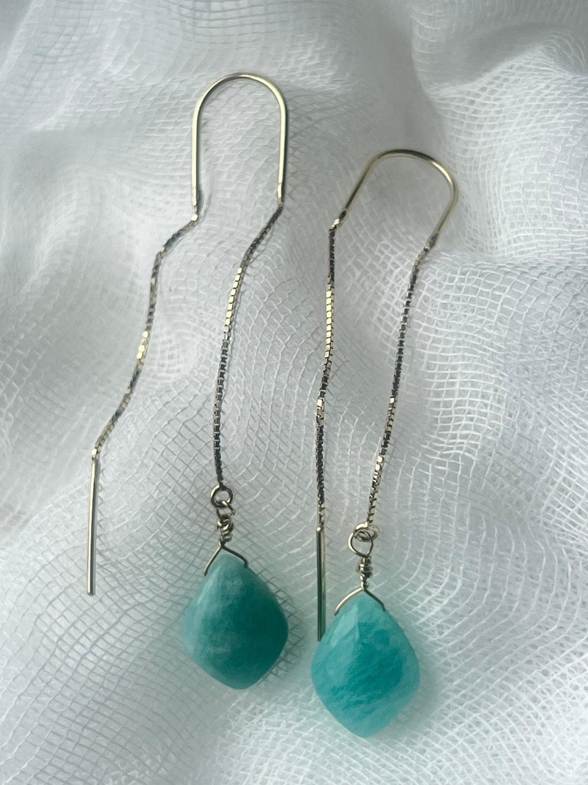 Amazonite Thread Earrings